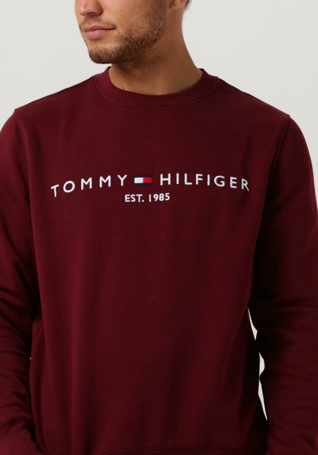 bordeaux tommy hilfiger sweater tommy logo sweatshirt