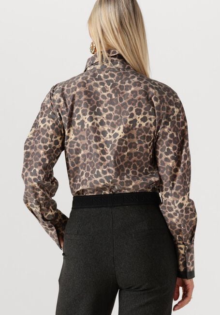Bruine JANSEN AMSTERDAM Blouses KESSA BLOUSE WA 738 NECKTIE - large