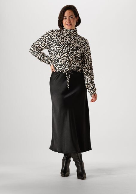 Zwarte ANOTHER LABEL Blouses JUME ANIMAL BLACK SHIRT - large