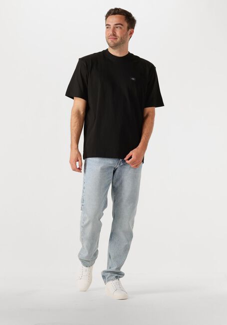 Zwarte CALVIN KLEIN T-shirt WOVEN LABEL RELAXED TEE - large