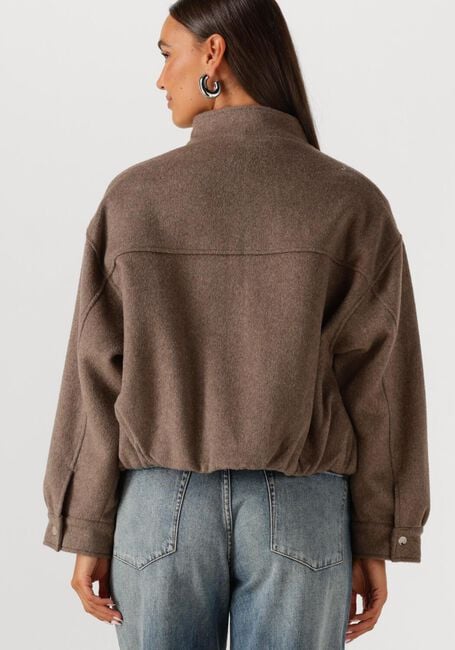Bruine NEO NOIR Jack FLORINE WOOL BOMBER JACKET - large