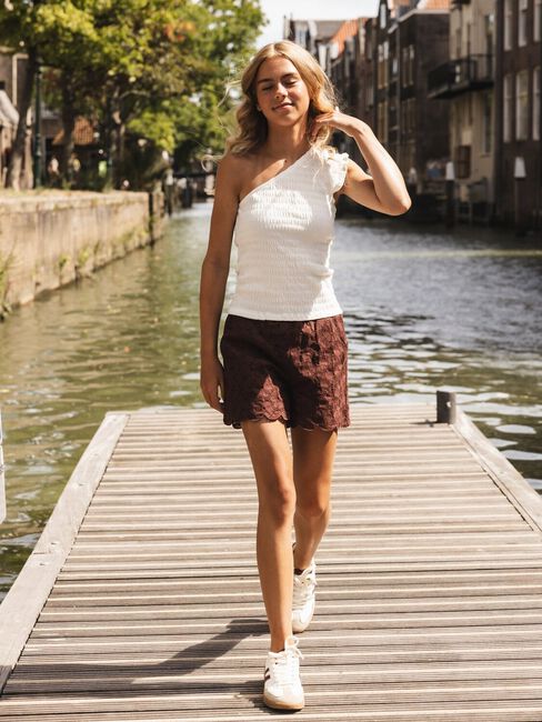 Bruine LOOXS 10sixteen Korte broek 2613-5677 - large