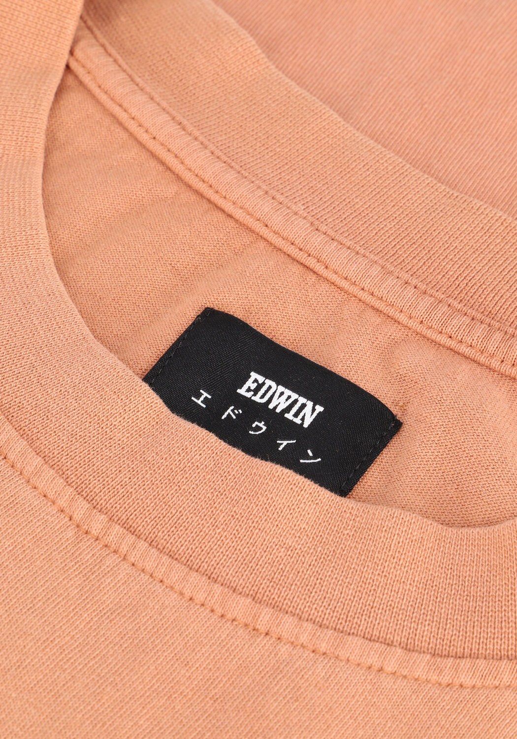 Oranje EDWIN T-shirt KISSU CHEST NATURAL TS - large