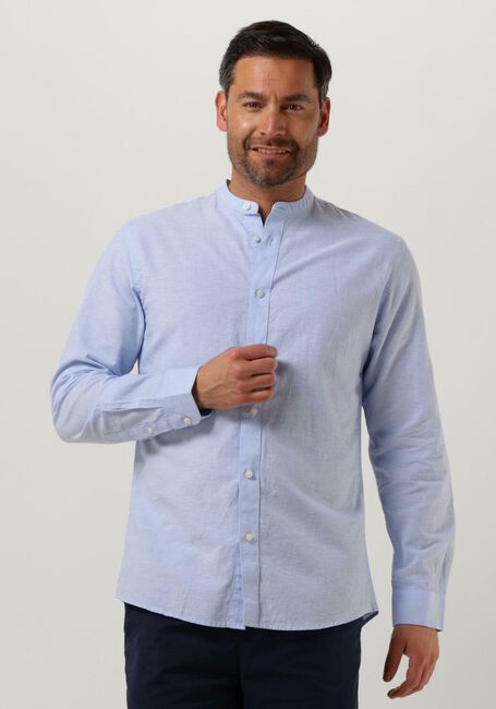 Blauwe SELECTED HOMME Casual overhemd SLHSLIMNEW-LINEN SHIRT LS BAND W - large