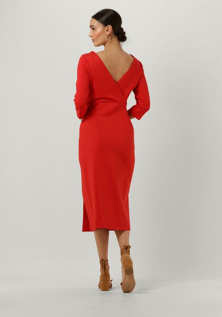 Rode VANILIA Midi jurk PUNTO CHIQUE DRESS - large