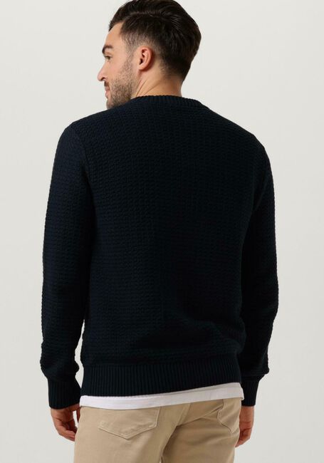 Donkerblauwe SELECTED HOMME Trui SLHTHIM LS KNIT STRUCTURE CREW - large