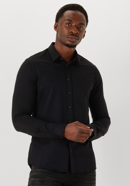 Zwarte CAST IRON Klassieke overhemden CF TECH TWILL JERSEY - large