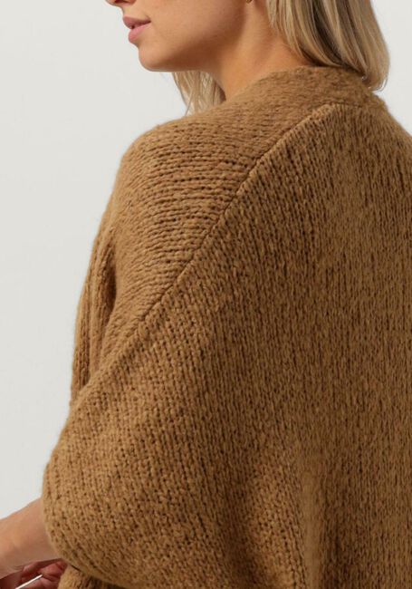 Bruine SUMMUM Vest KIMONO CARDIGAN RUSTIC MOHAIR BLEND KNIT - large