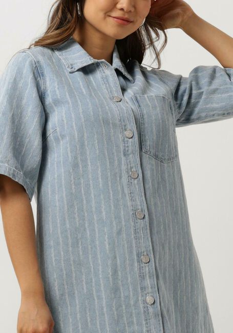 Blauwe OBJECT Mini jurk OBJSALI DENIM DRESS - large