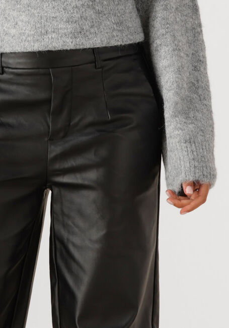 Zwarte OBJECT Wijde broek OBJMELBA LISA WIDE COATED PANT - large
