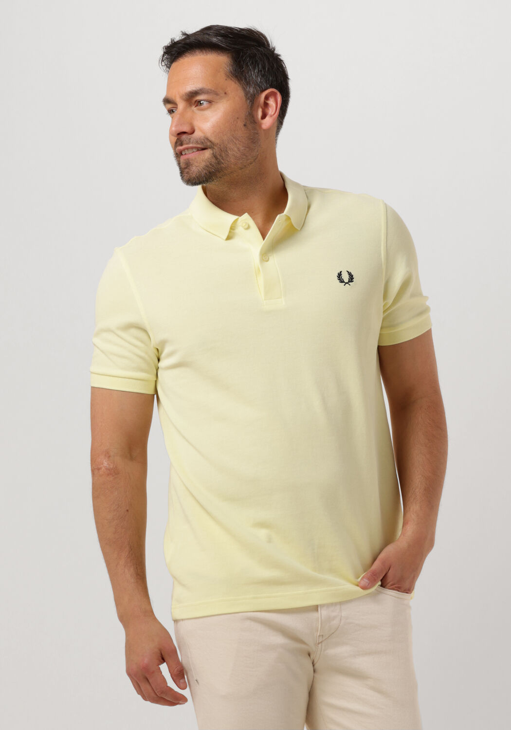 gele fred perry polo plain fred perry shirt