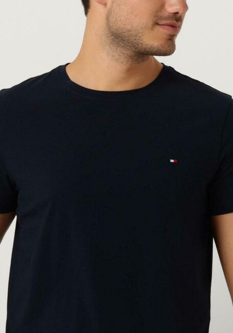 Donkerblauwe TOMMY HILFIGER T-shirt CORE STRETCH SLIM C-NECK - large