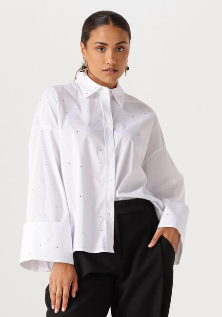 Witte CO'COUTURE Blouses LENICC WIDE CUFF STONE SHIRT - large
