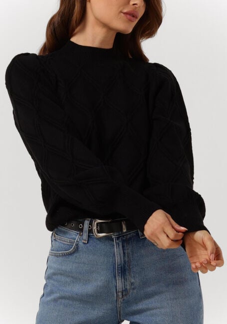 Zwarte Y.A.S. Trui YASYVA LS KNIT PULLOVER - large