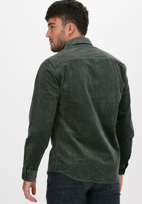 Donkergroene ANERKJENDT Casual overhemd AKKONRAD CORD SHIRT - large