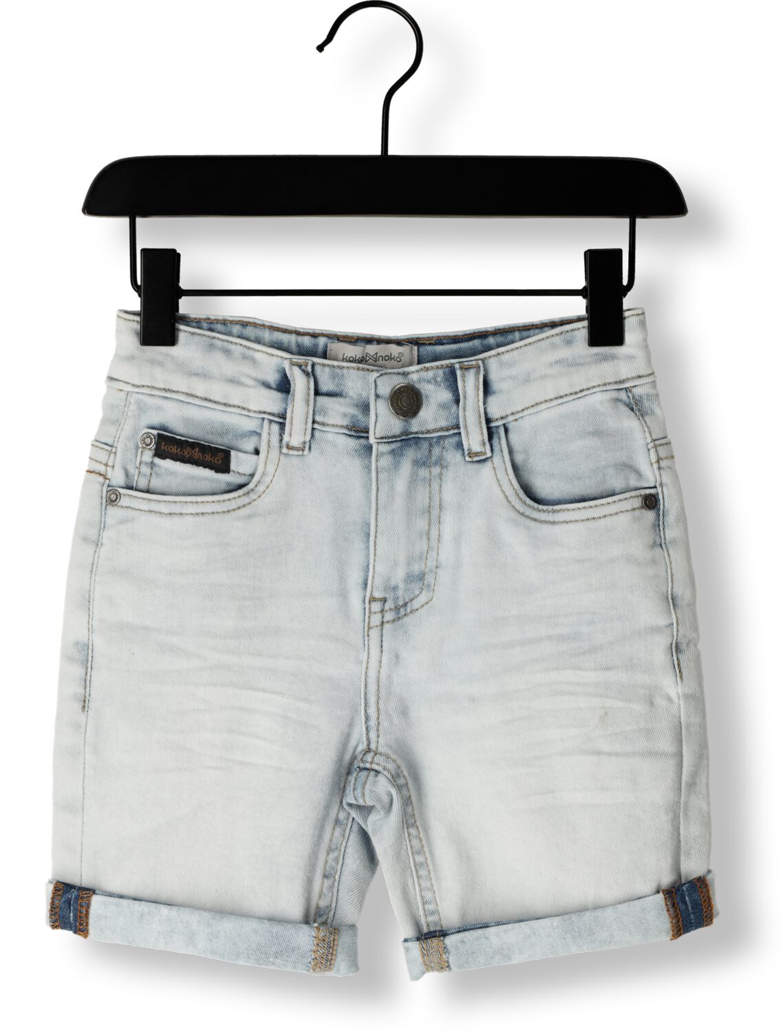 Koko Noko denim short blauw Korte broek Effen 128