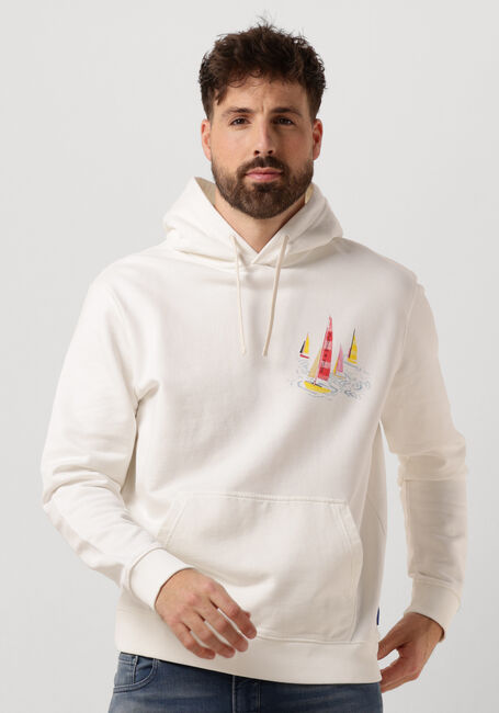 Witte SCOTCH & SODA Sweater FRONT BACK ARTWORK HOODIE - large