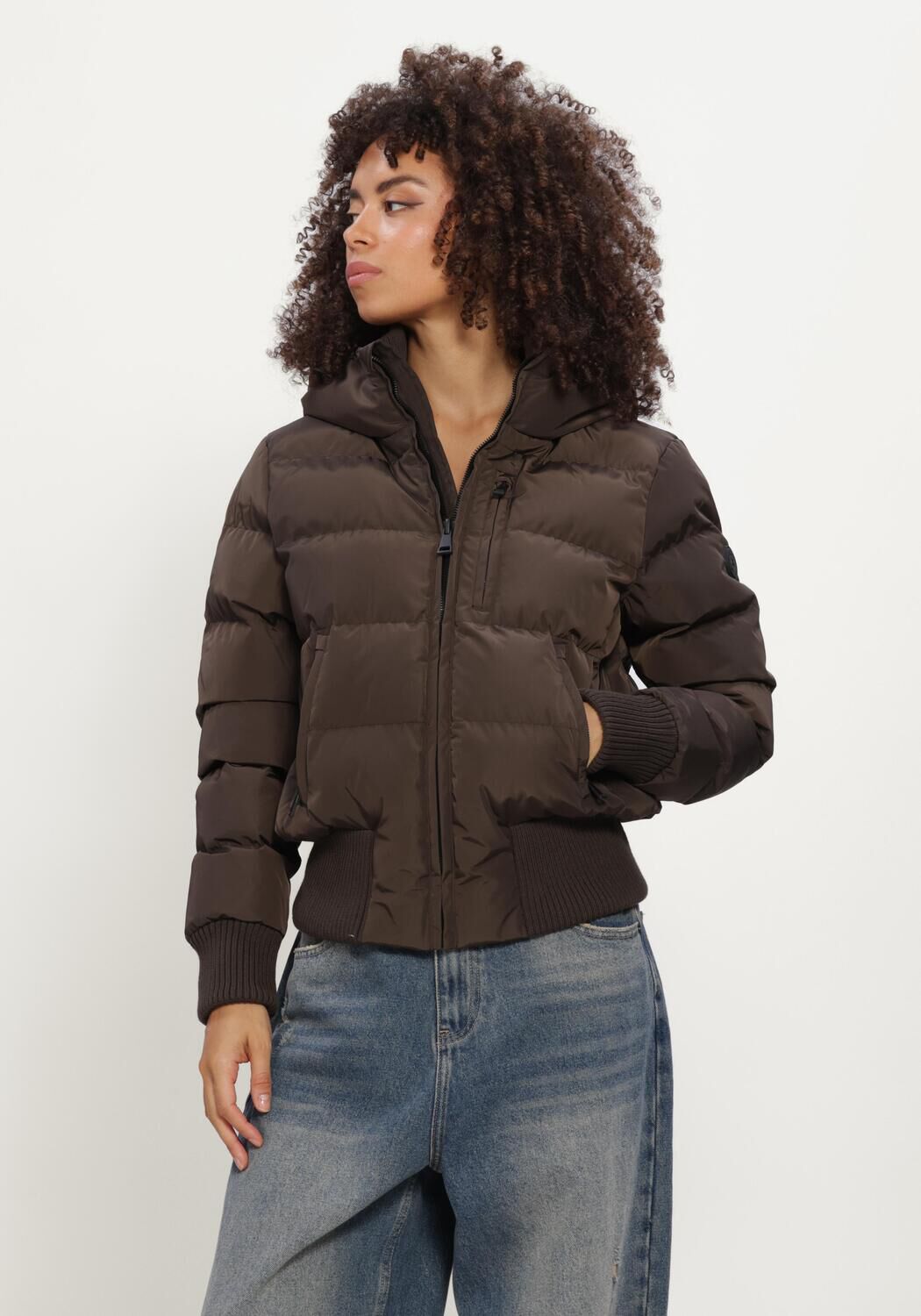 Bruine AIRFORCE Gewatteerde jas TATE BOMBER - large