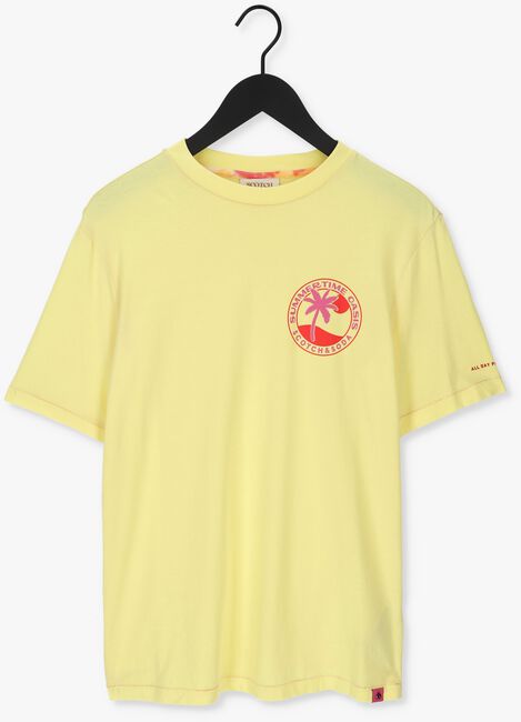 Gele SCOTCH & SODA T-shirt LOGO GRAPHIC JERSEY T-SHIRT IN ORGANIC COTTON - large