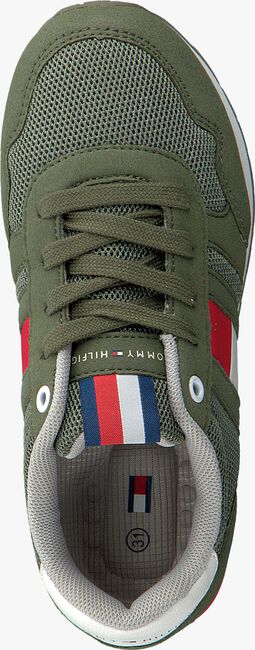 Groene TOMMY HILFIGER Lage sneakers LOW CUT LACE UP SNEAKER - large