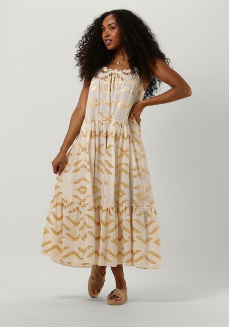 Ecru GREEK ARCHAIC KORI Midi jurk 230692 - large