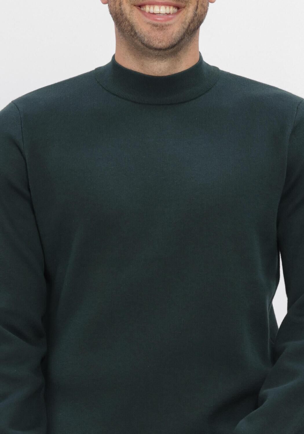 Donkergroene DSTREZZED Trui DS_ARCHER MOCKNECK - large