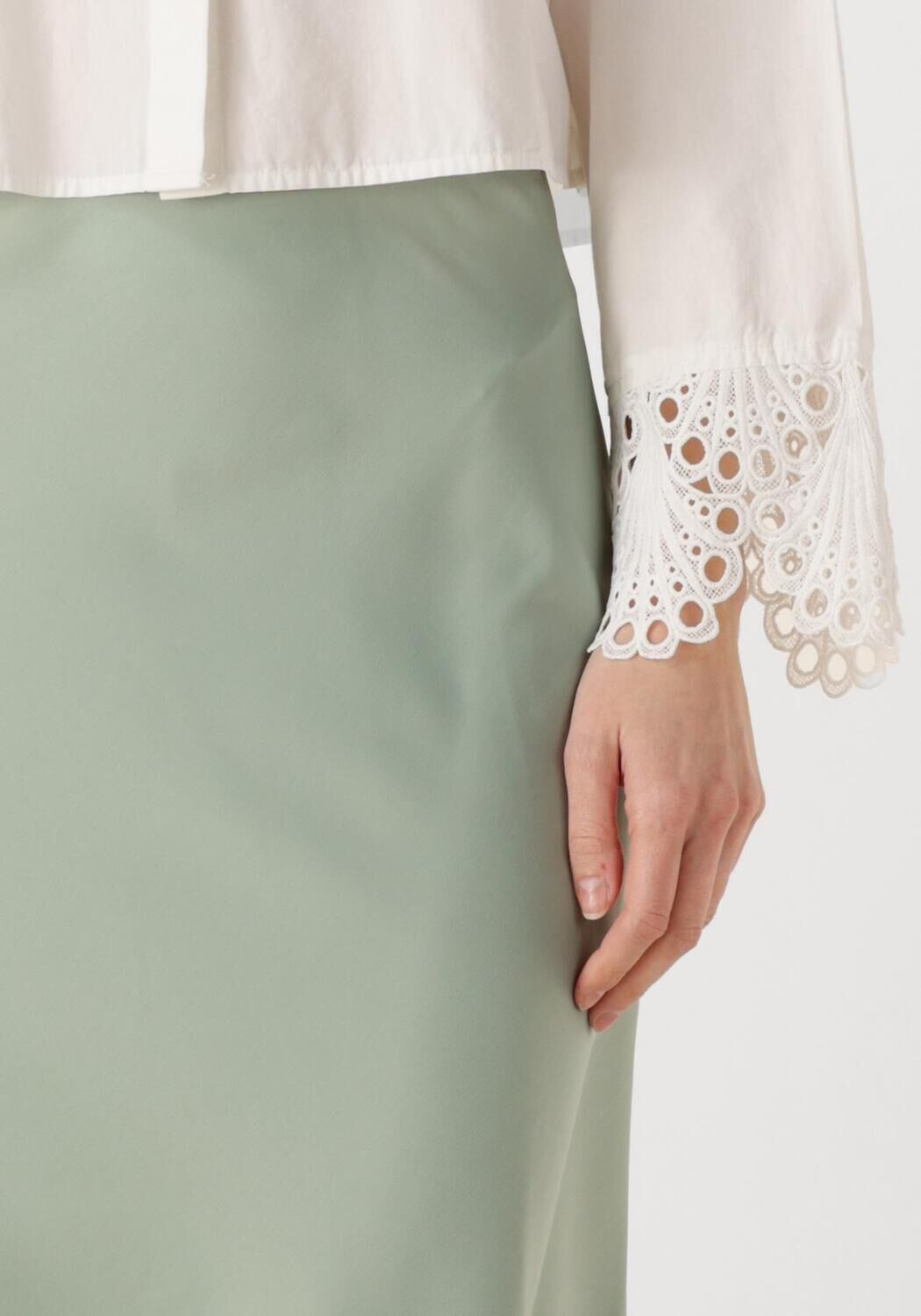 Y.A.S. Dames Rokken Yaspella Hw Midi Skirt S. Noos Groen