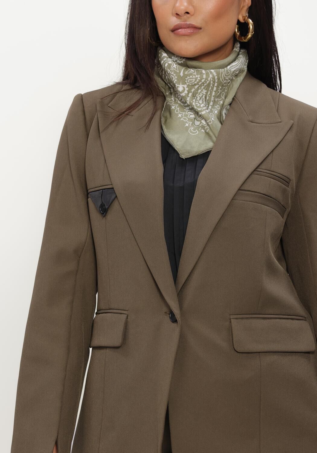 Donkergroene HAUTE L'AMITI&Eacute; Blazer PREMIERE HOOK BLAZER - large