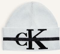 Witte CALVIN KLEIN Muts COTTON TAPE BEANIE - medium