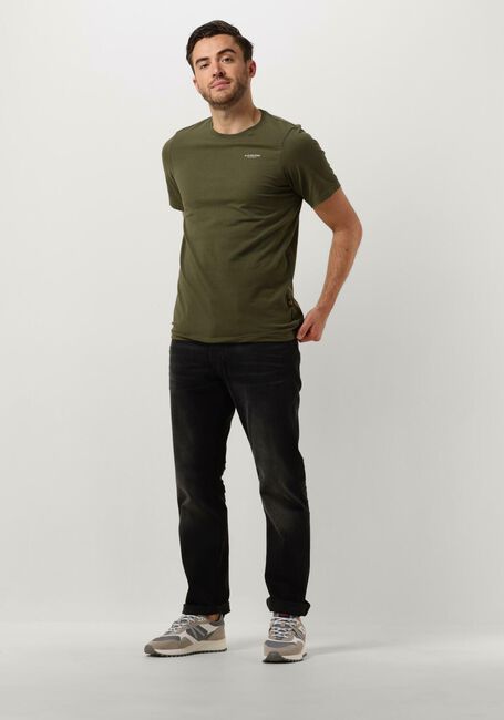 Olijf G-STAR RAW T-shirt SLIM BASE R T S/S Olijf G-STAR RAW T-shirt SLIM BASE R T S/S - large