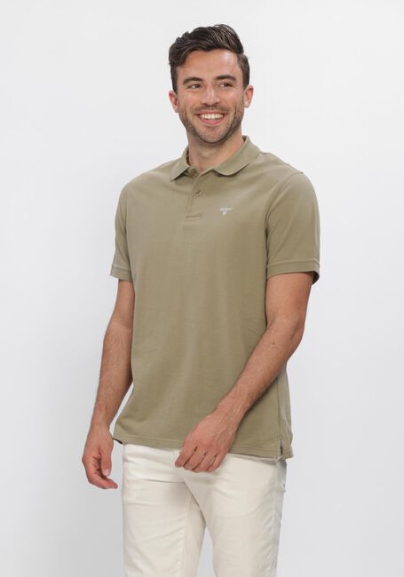 Groene BARBOUR Polo LIGHTWEIGHT SPORTS POLO SHIRT - large