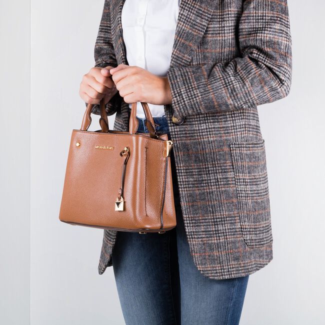 Cognac MICHAEL KORS Handtas SM SATCHEL Cognac MICHAEL KORS Handtas SM SATCHEL - large