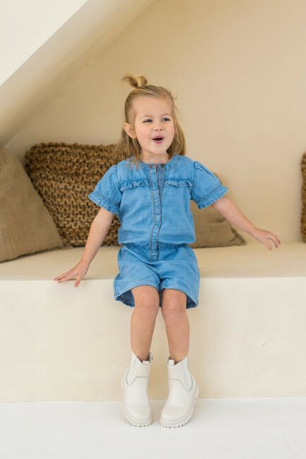 Blauwe LIKE FLO Jumpsuit WOVEN JUMPSUIT RUFFLE - large