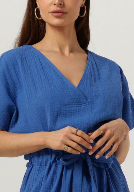 Blauwe MINUS Midi jurk HEMMA MIDI DRESS 2 - large