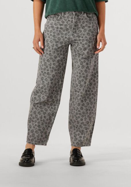 Grijze BY-BAR Wijde broek LEW GREY CHEETAH PANTS - large