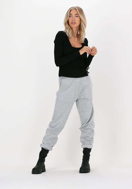 Zwarte ENVII Top ENALLY LS V-N TEE 5314 - large