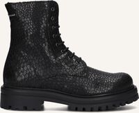 Zwarte FLORIS VAN BOMMEL Veterboots SFW-50125 - medium