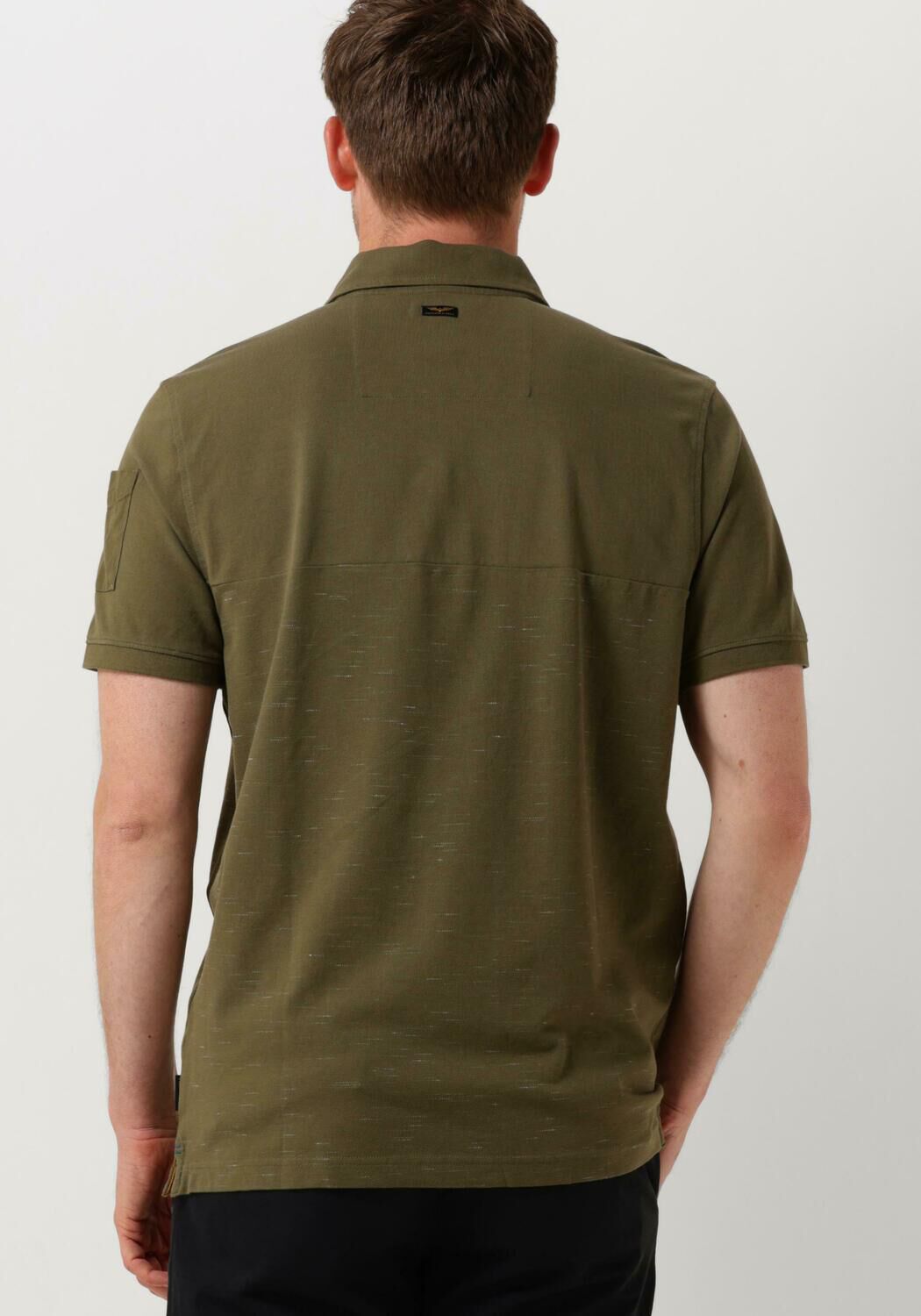 PME LEGEND Heren Polo's & T-shirts Short Sleeve Polo Cargo Injected Block Groen