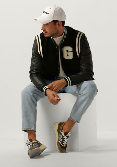 Groene GOOSECRAFT Leren jas GC MELROSE BOMBER - large