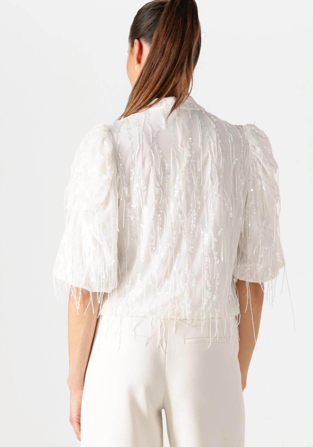 Y.A.S. Dames Bruidsmode Yasbolina Ss Top Wit