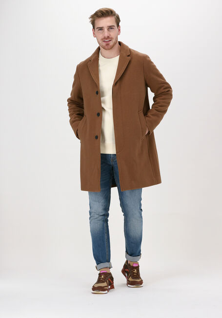Camel SELECTED HOMME Mantel HAGEN W COAT B DARK - large