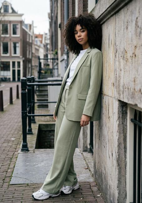 Groene OBJECT Blazer OBJSIGRID L/S BLAZER - large