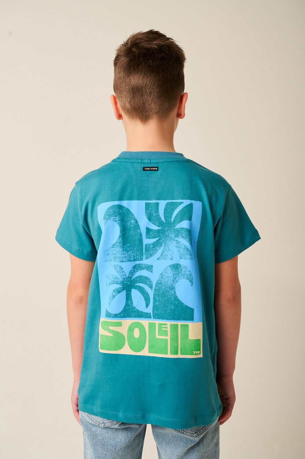 Blauwe TUMBLE 'N DRY T-shirt TONGA - large