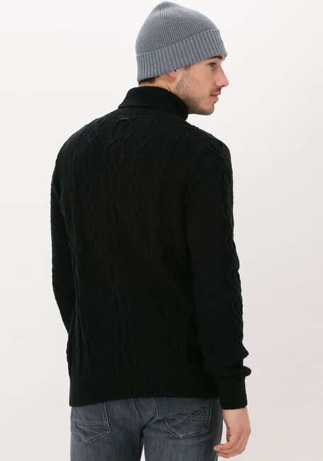 Zwarte PME LEGEND Coltrui ROLL NECK COTTON SLUB - large