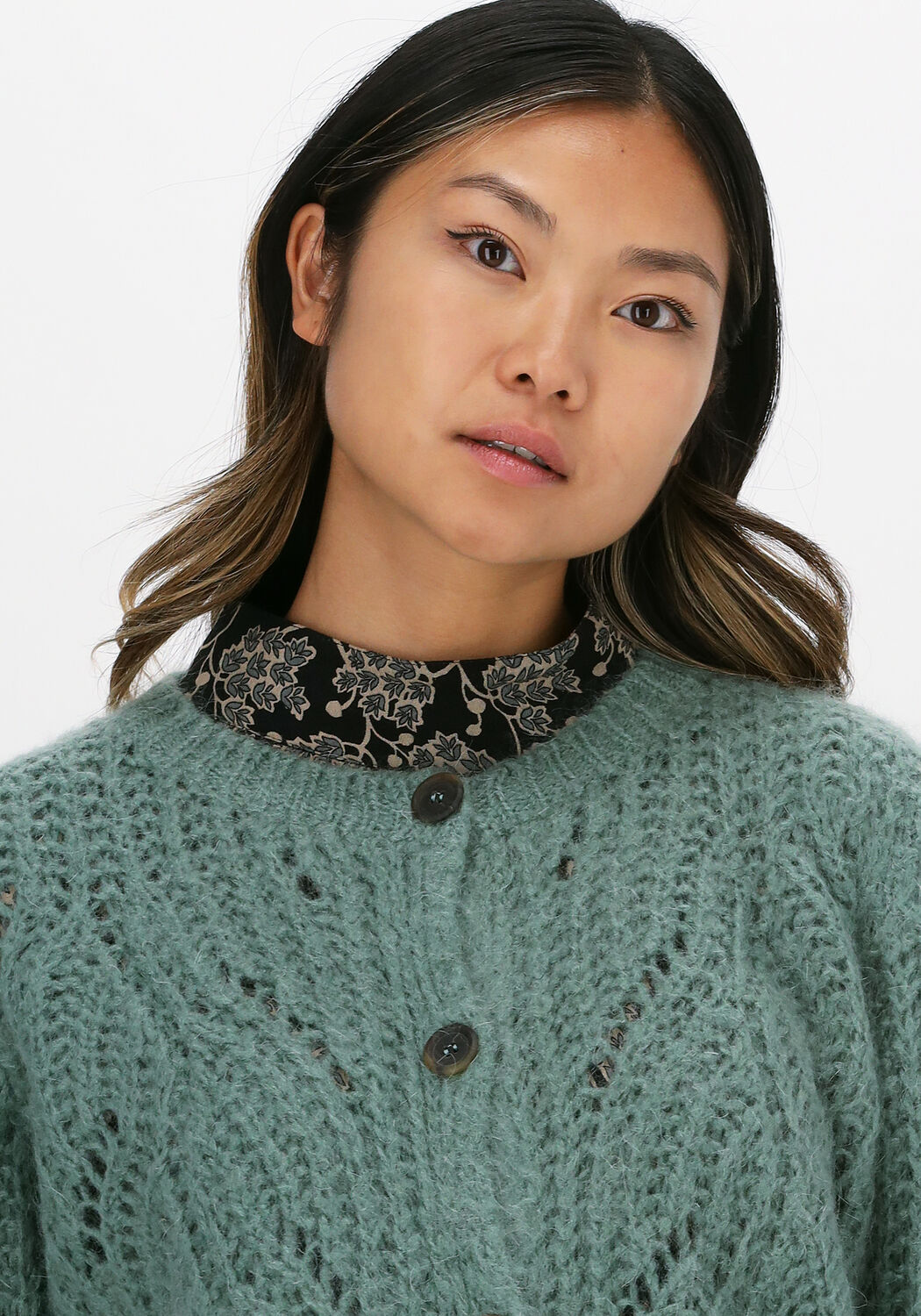 groene by bar vest julie cardigan