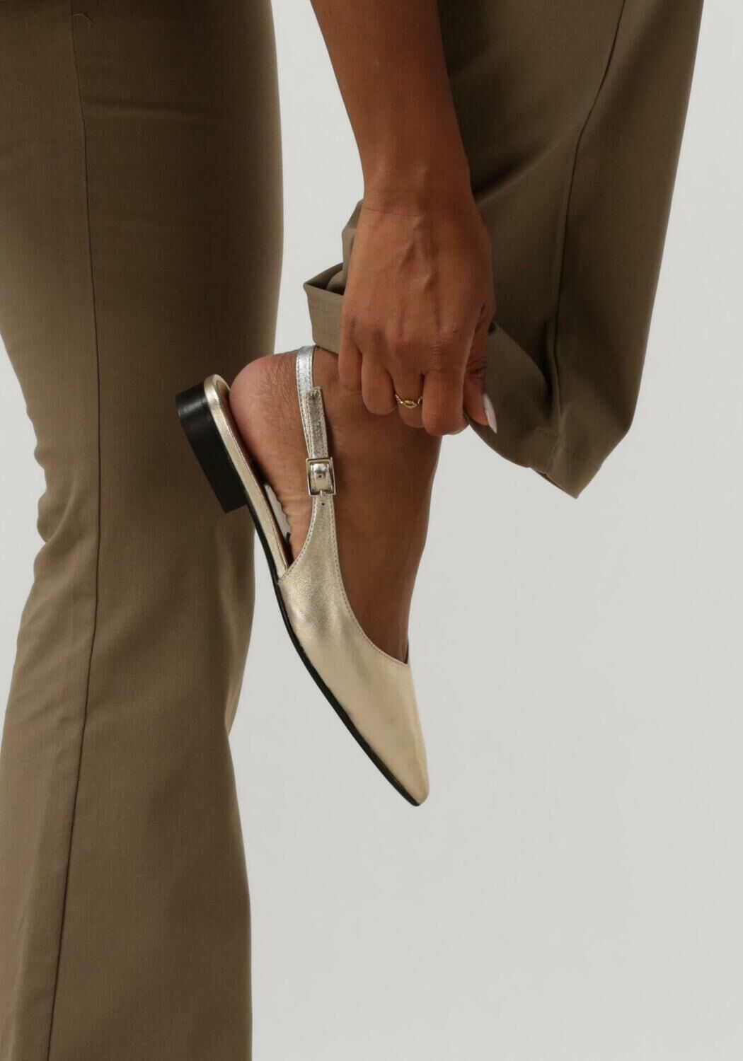 Gouden NOTRE-V Slingbacks 08-231 - large