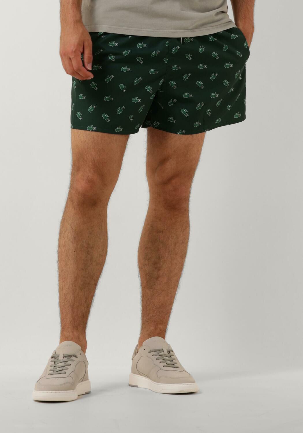 LACOSTE Heren Zwembroeken 1hm1 Men's Swimming Trunks Groen