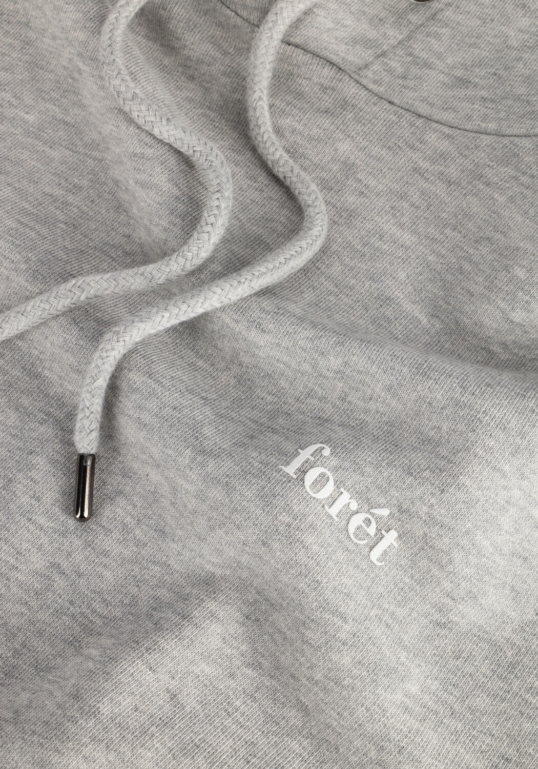 Grijze FOR&Eacute;T Sweater DEAR HOODIE - large