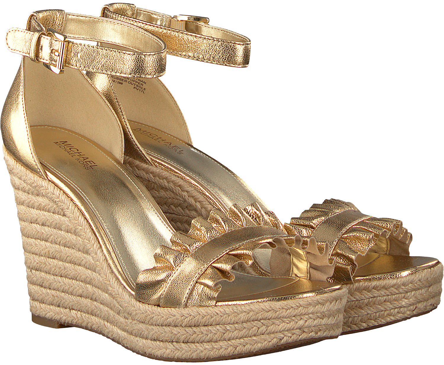 Gouden sleehakken met glitters | Silhouette