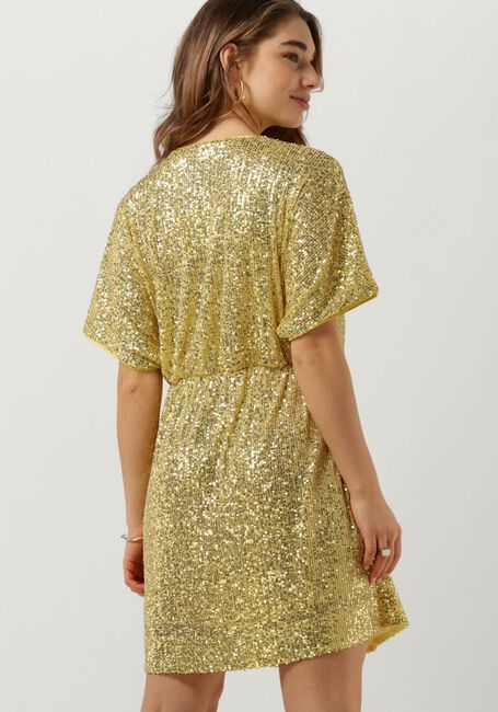 Gouden SECOND FEMALE Mini jurk SHINE ON MINI DRESS - large